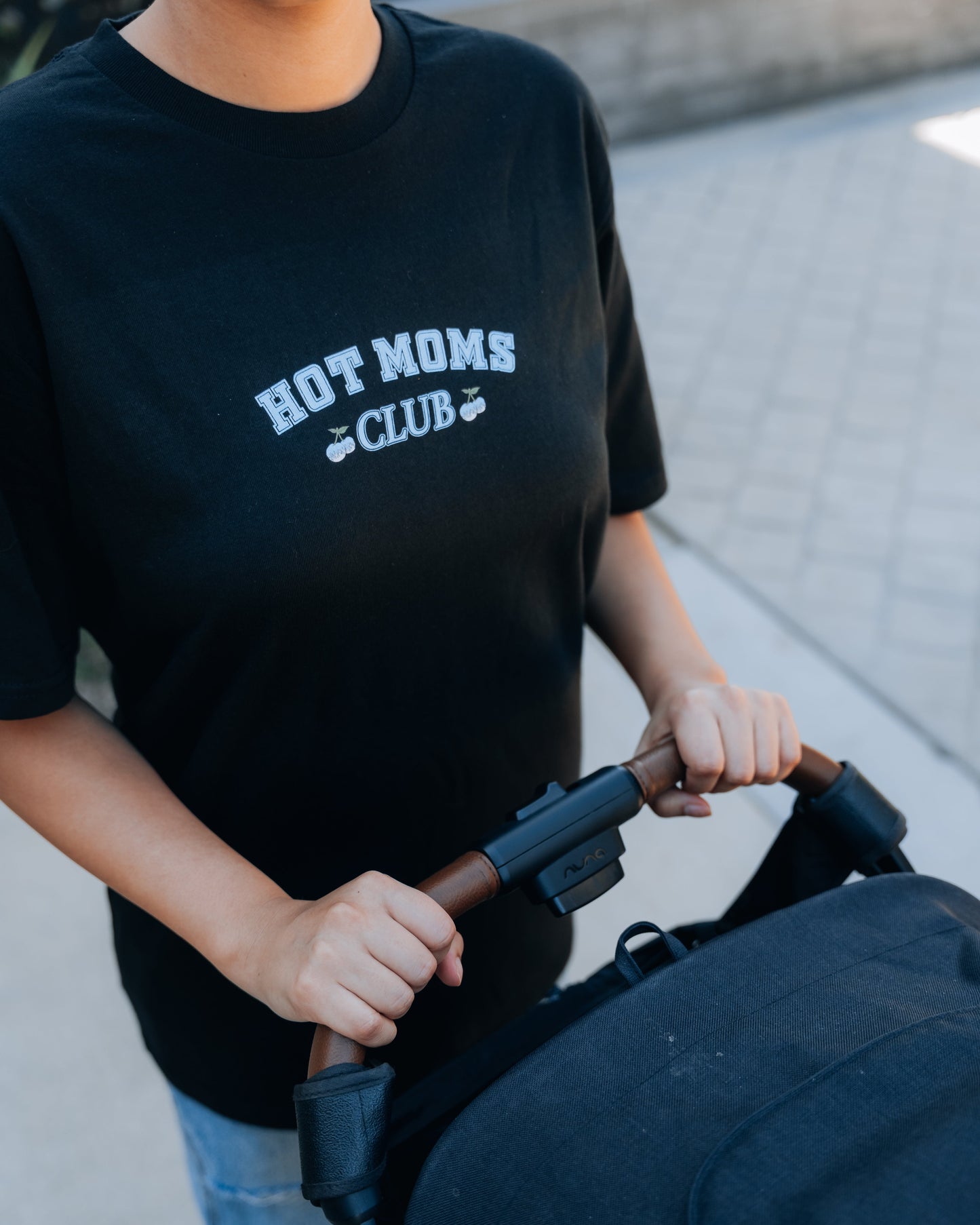 Hot Moms Club Tee - BLUE